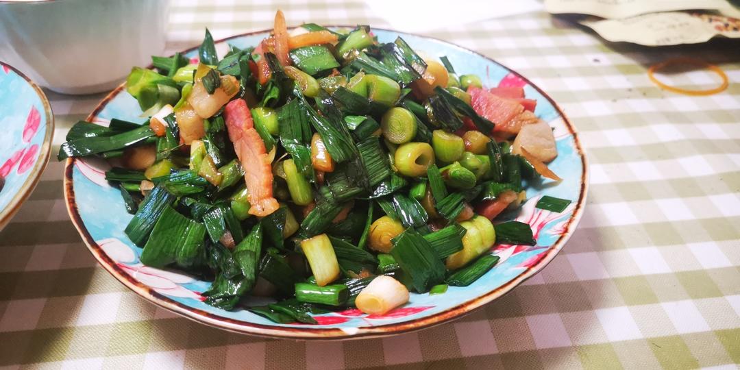青蒜炒腊肉