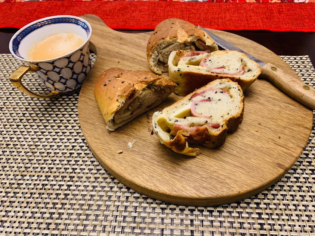 法式脆皮培根面包