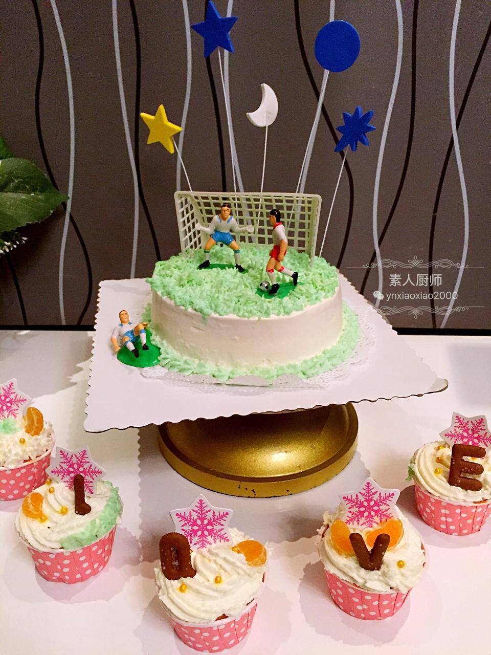 男人爱的蛋糕之足球场景蛋糕