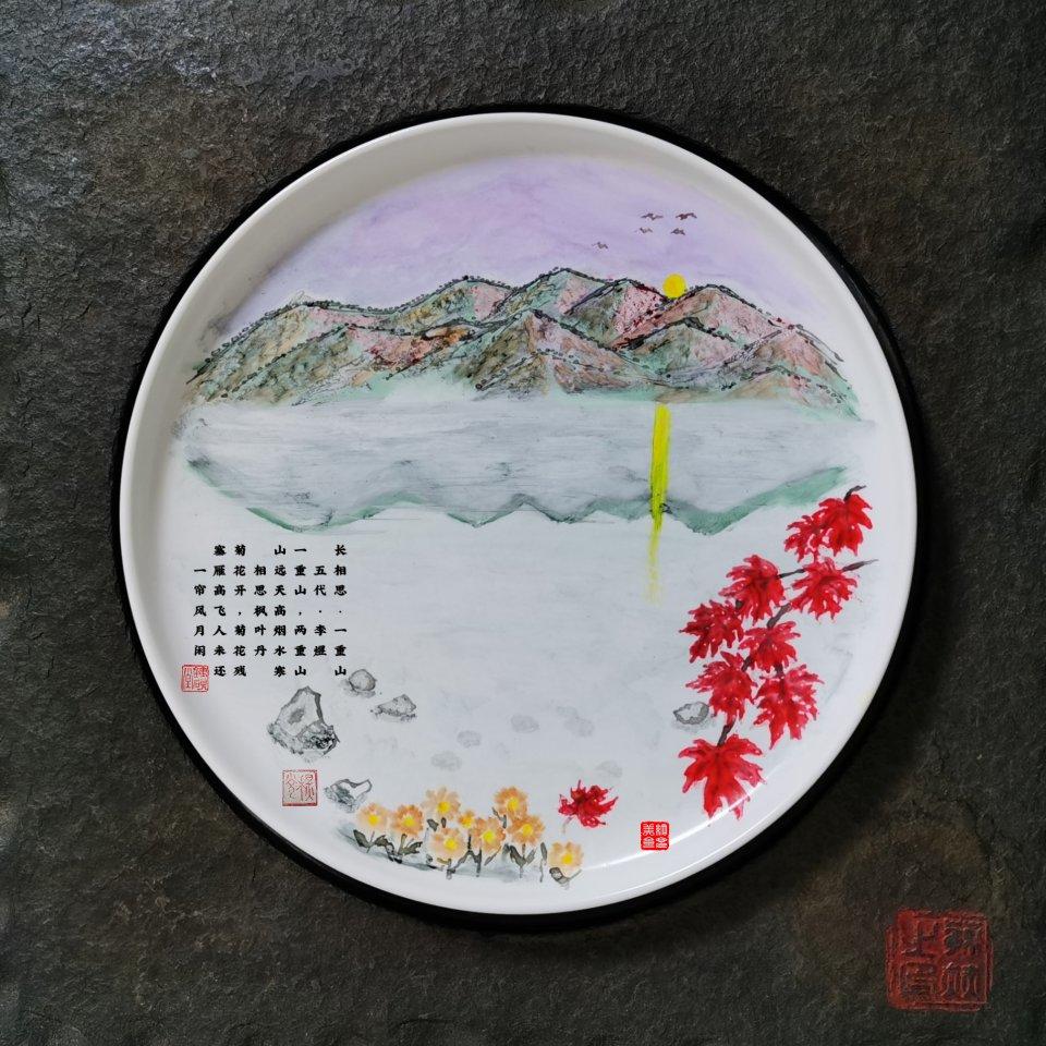 网兜美食做的餐盘画寓教于食百幅诗词合集