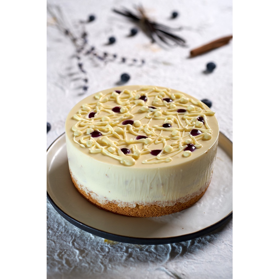 蓝莓芝士慕斯蛋糕（视频菜谱）