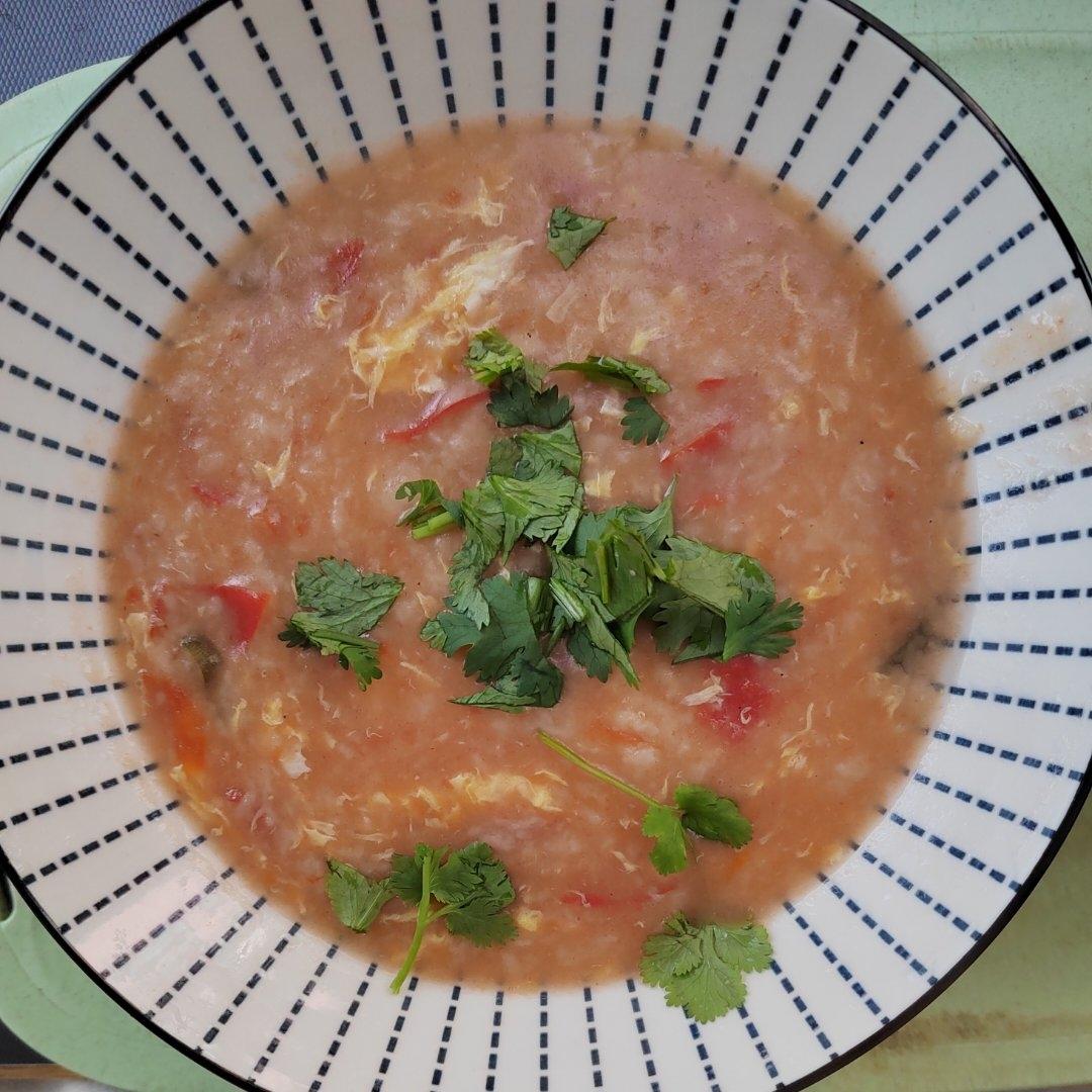 番茄鸡蛋旮瘩汤