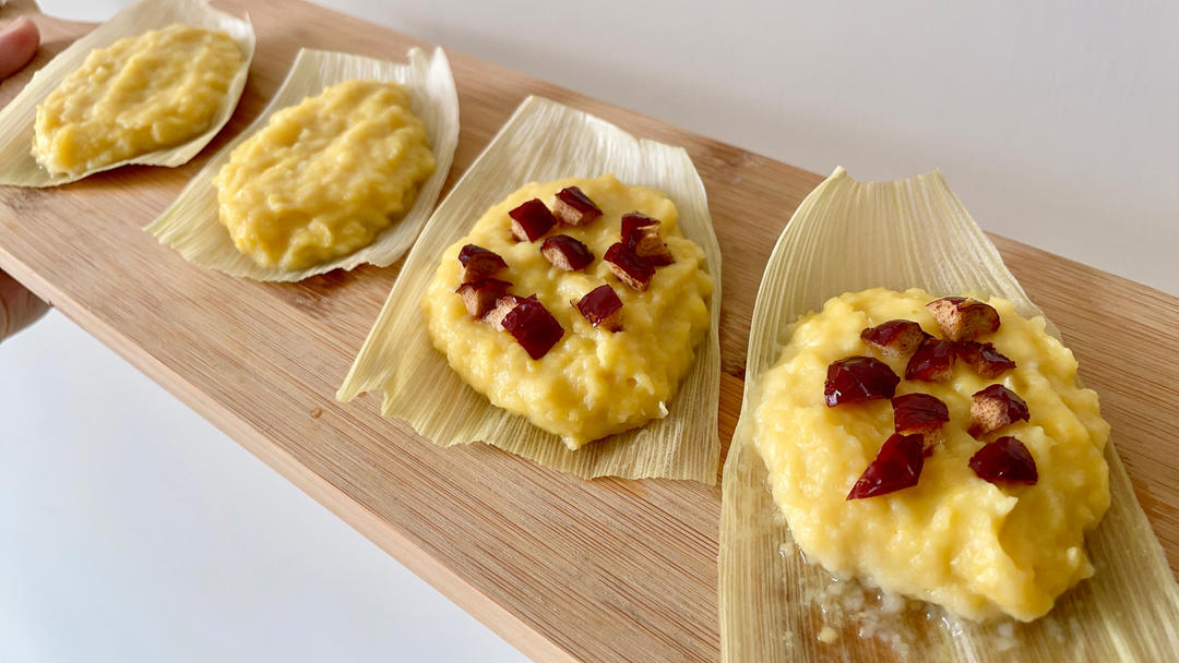 蒸甜玉米饼【9月北鼎蒸炖锅食谱】