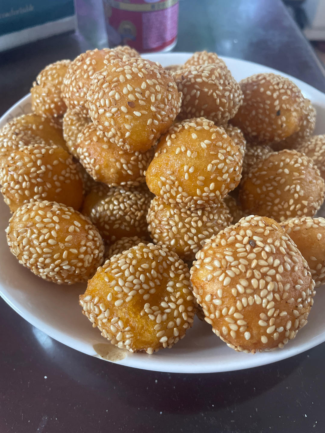 “南瓜芝麻球”聚餐必做小点心