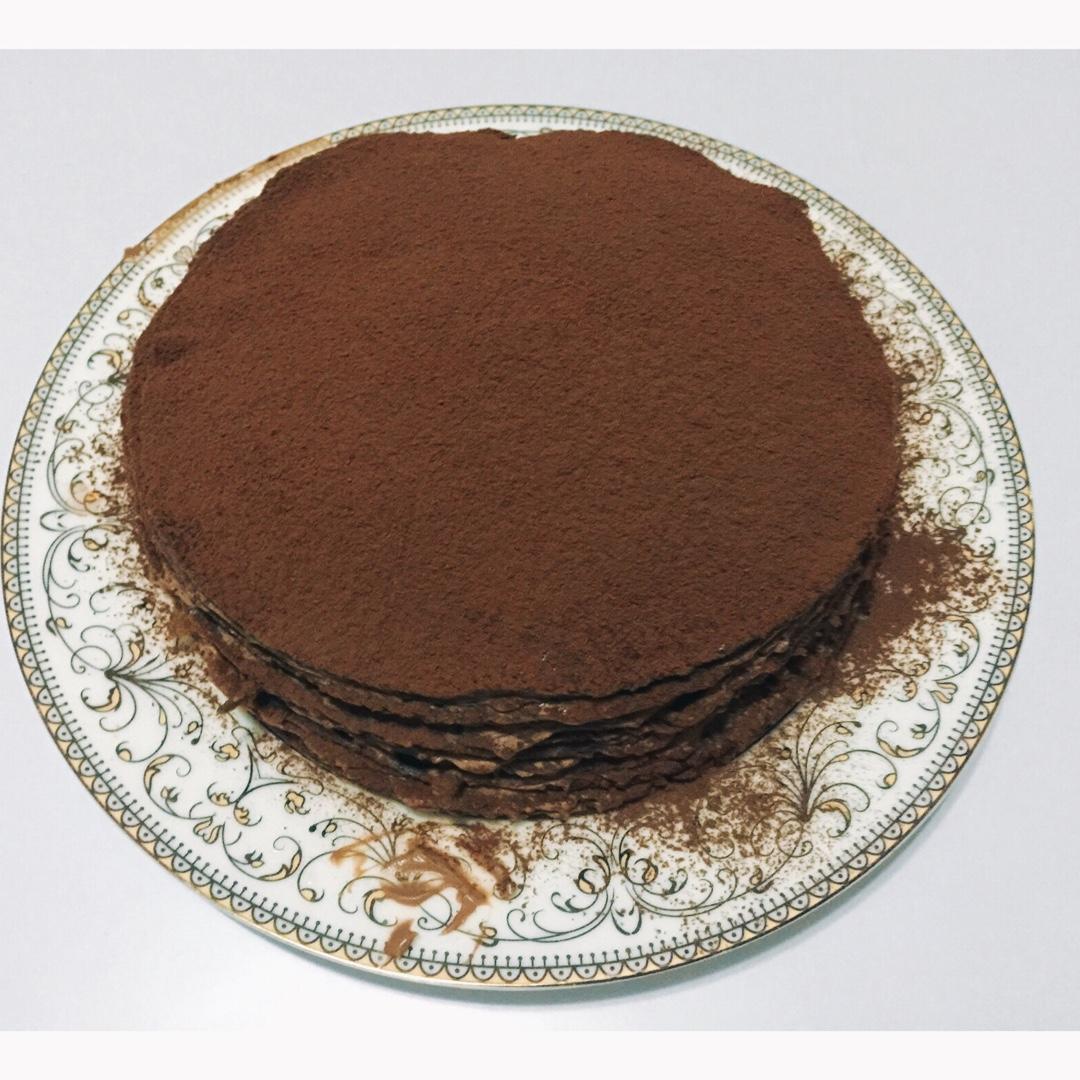 巧克力千层可丽饼