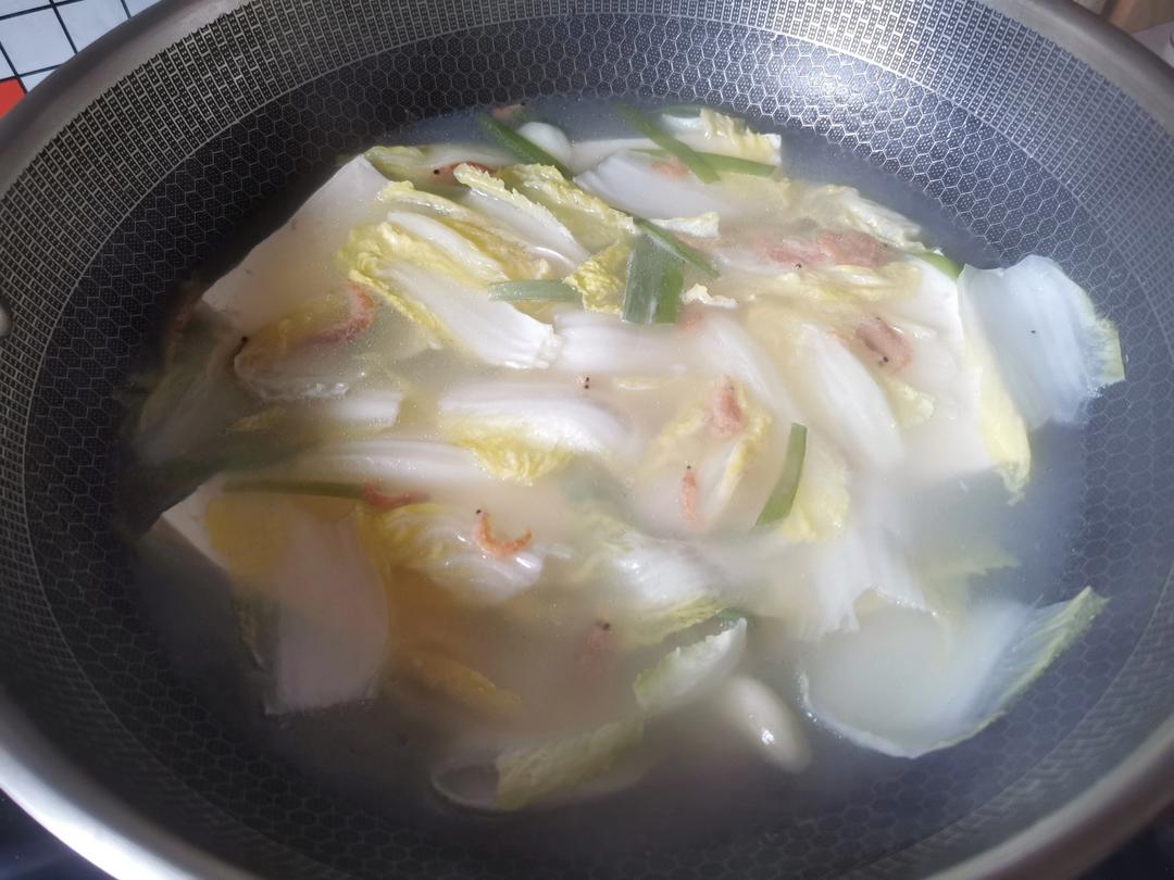 家常娃娃菜老豆腐汤