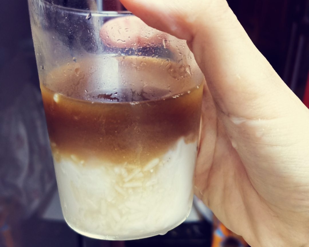 酒酿酸奶咖啡的做法