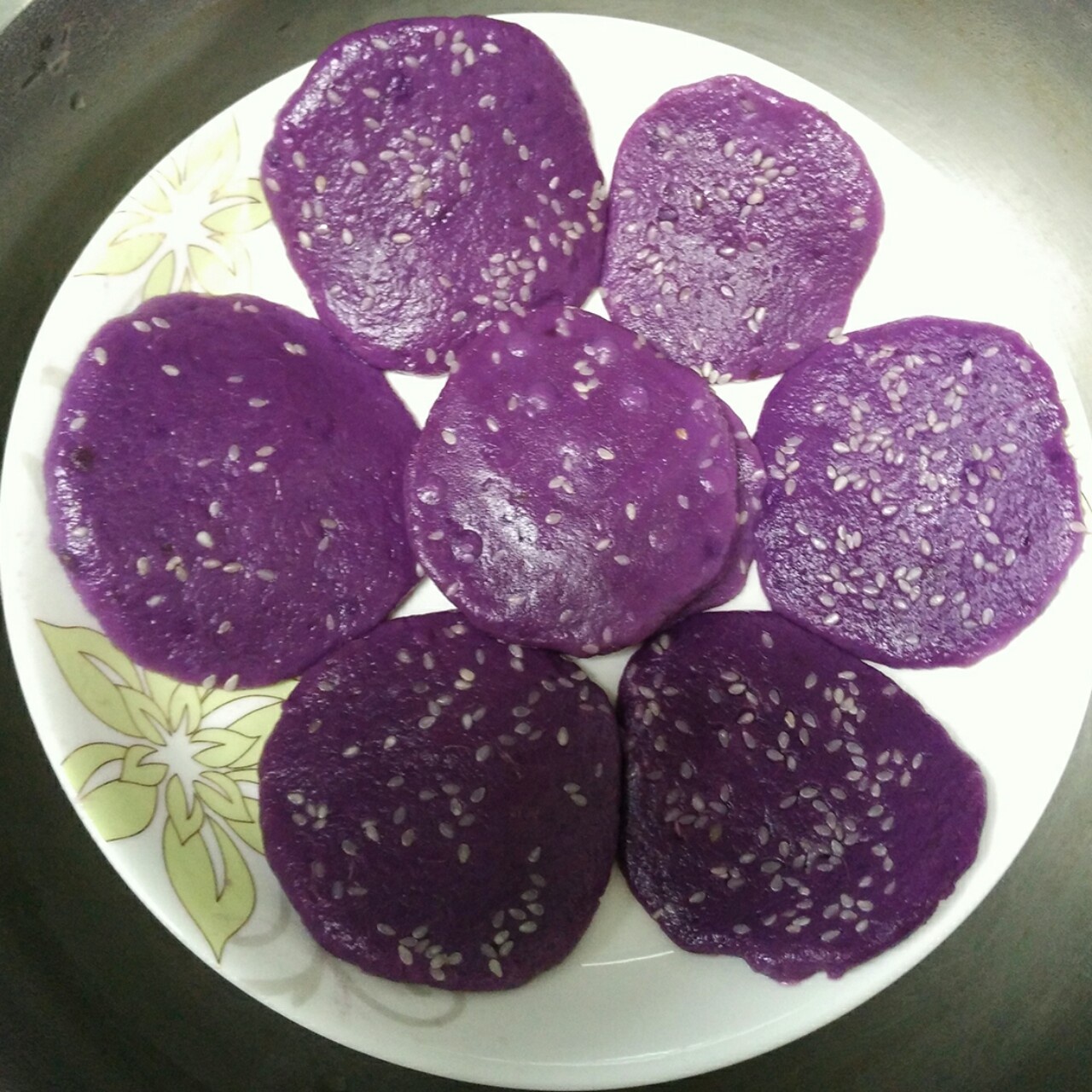 紫薯芝香糯米饼