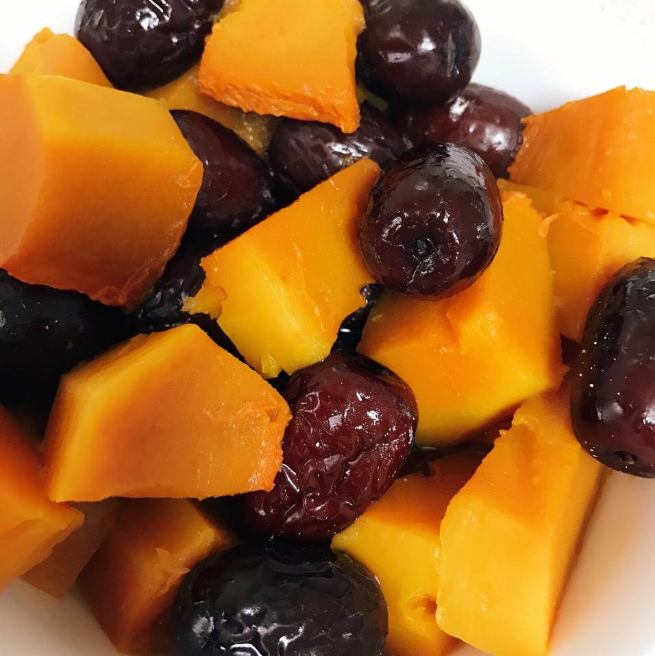 小财妈是一支花做的蜜汁蒸南瓜