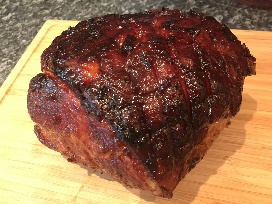 Christmas Roasted Gammon with Honey Mustard Cloves 圣诞蜂蜜芥末丁香烤猪腿肉