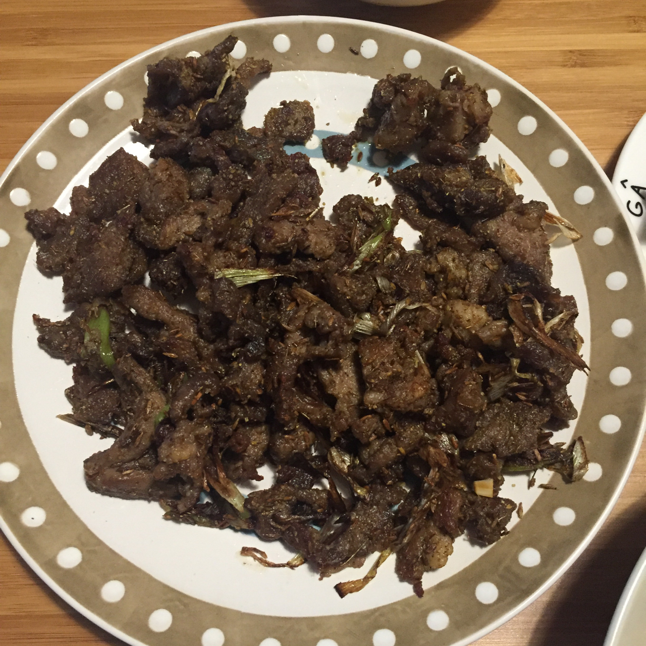 【孜然羊肉】深秋必吃的家常肉菜，夹馍更好吃~