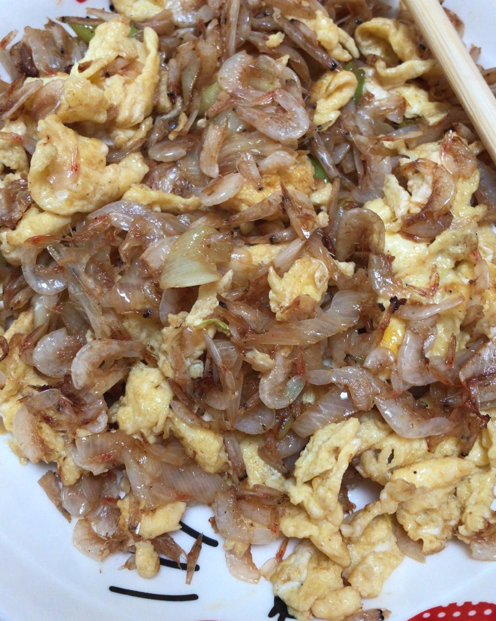 葱花虾皮炒蛋