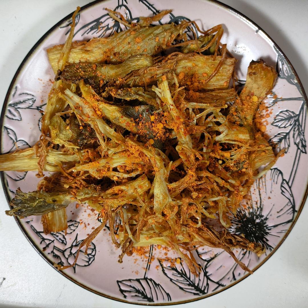 椒盐金针菇~低脂版（空气炸锅版）