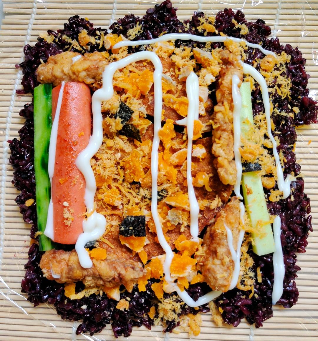 上学快手早餐之紫米饭团