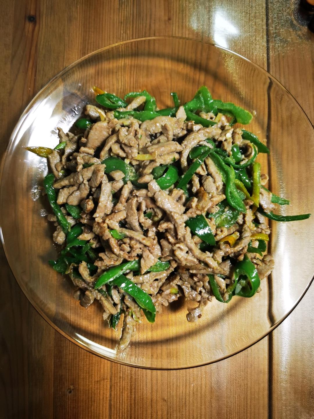 尖椒炒肉丝【下饭菜】