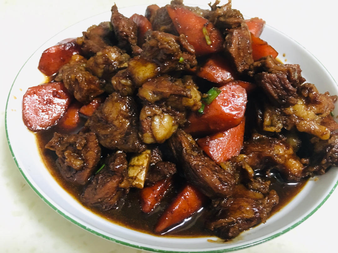 红烧羊肉炖胡萝卜