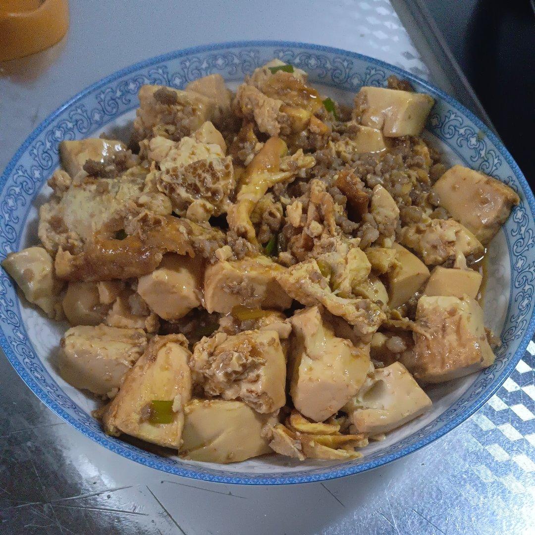 肉末滑蛋豆腐