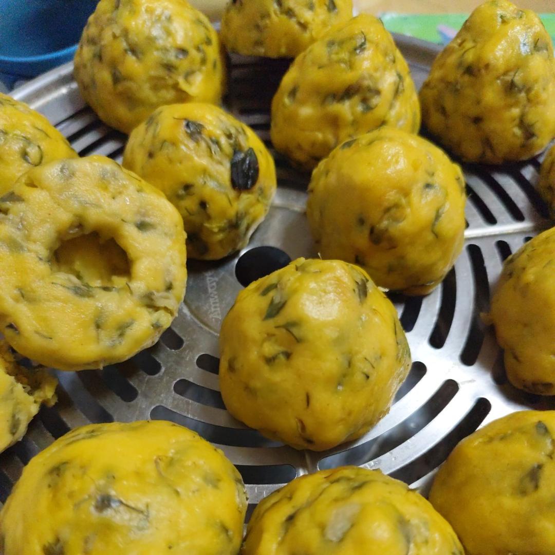 槐花窝窝头（无油，健康，减脂）