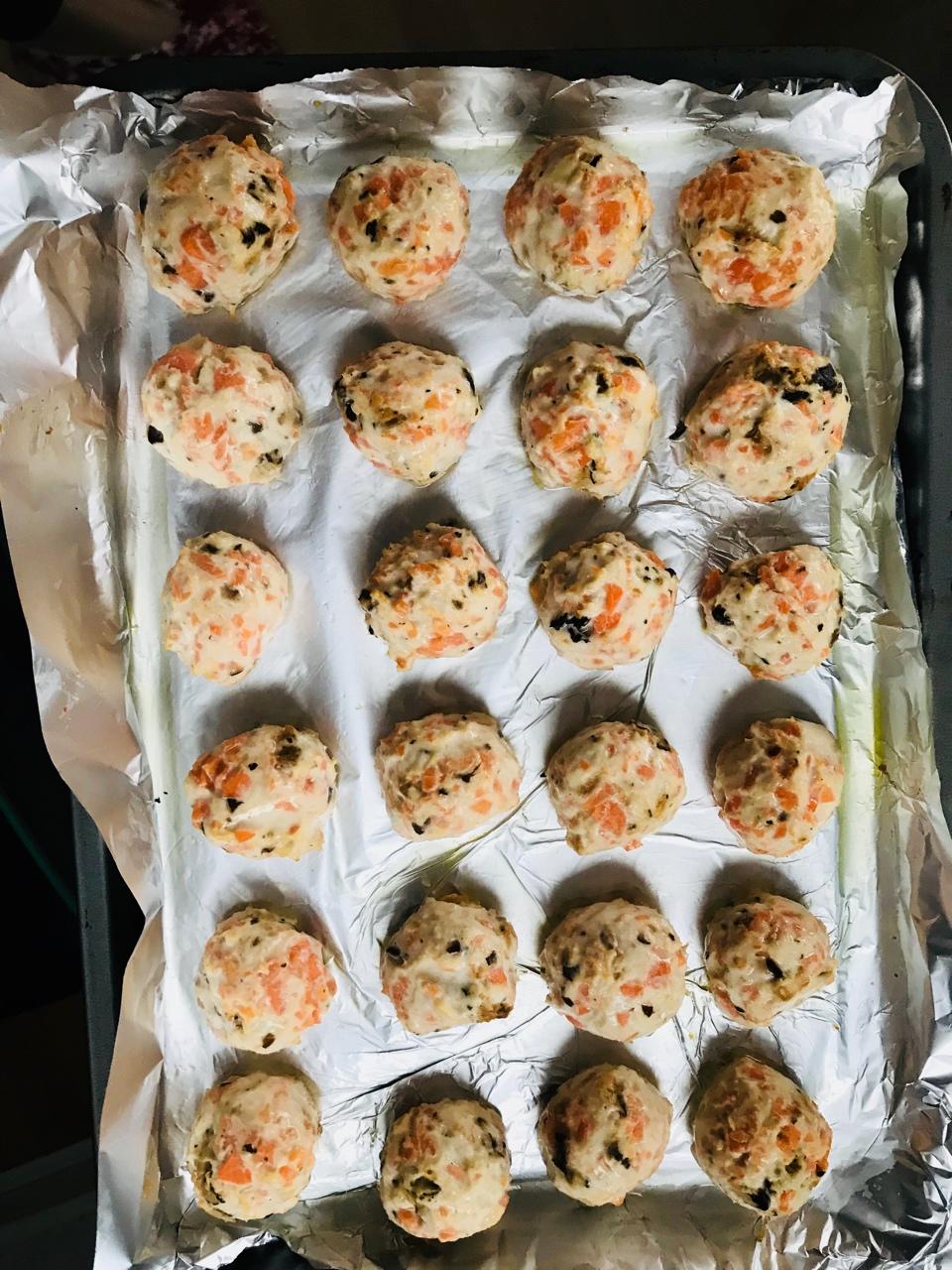 香菇胡萝卜鸡胸肉丸