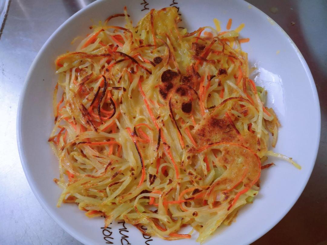 土豆丝鸡蛋饼