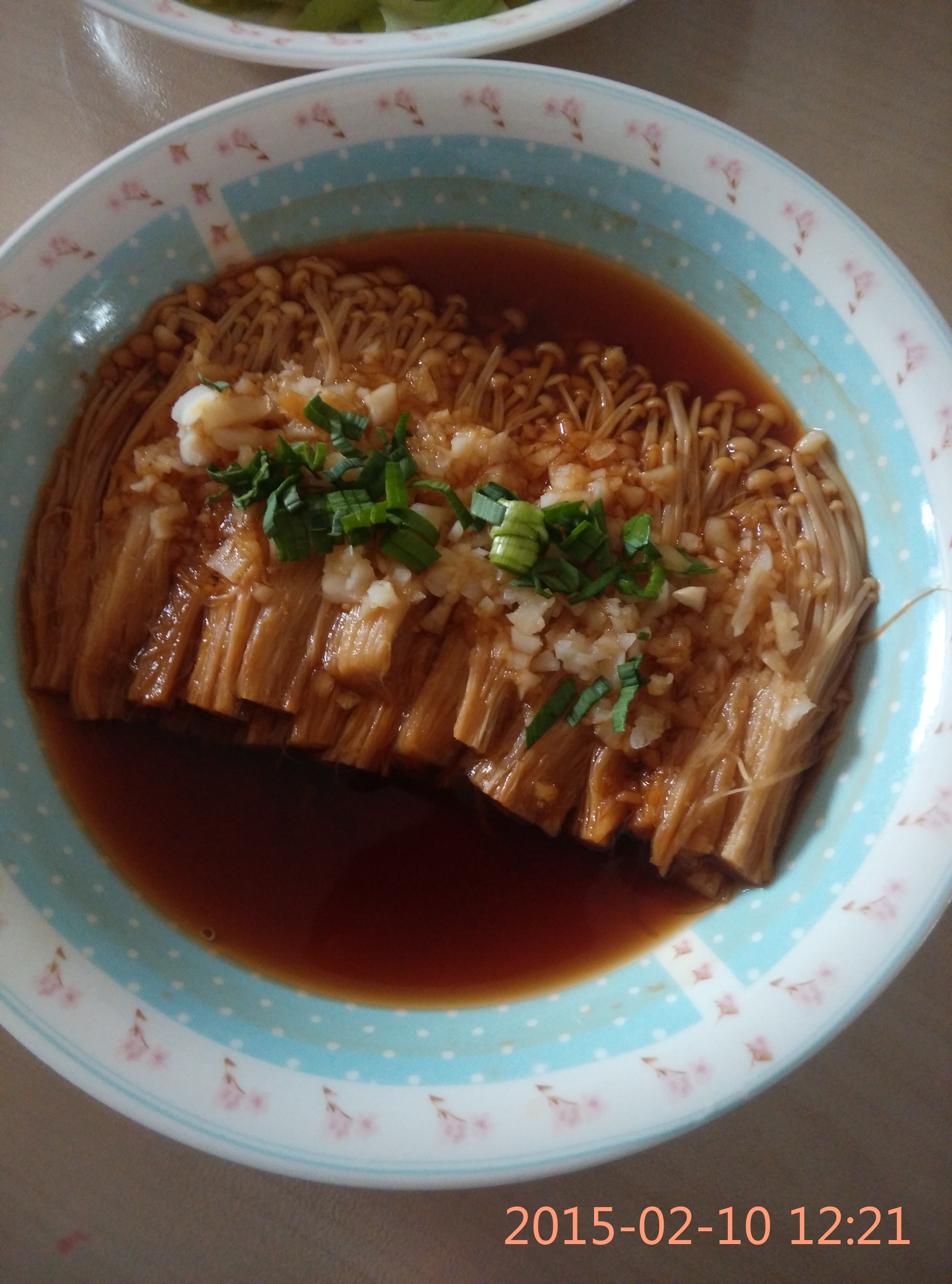 油泼金针菇