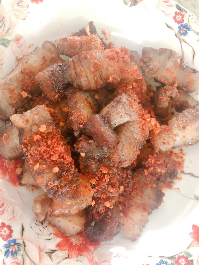 一次成功的脆皮五花肉