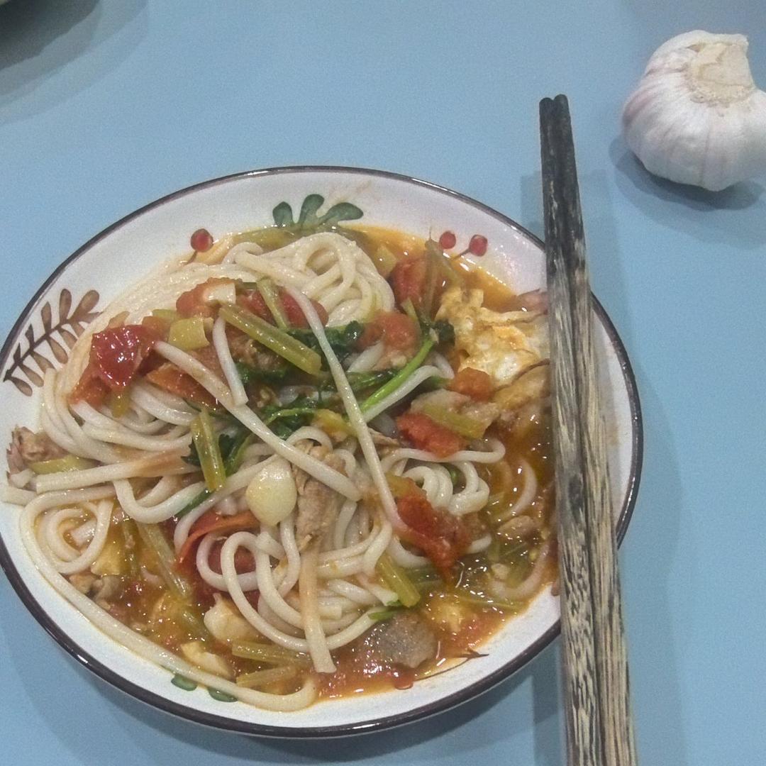 新疆拌面炒菜