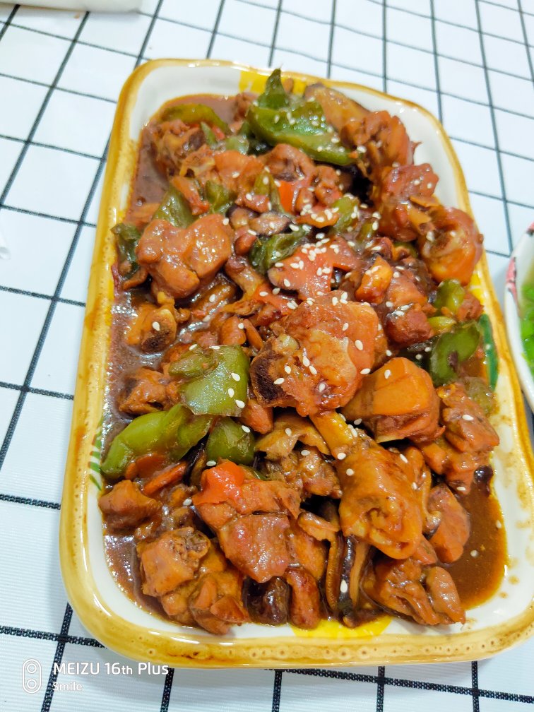 青椒炒鸡腿