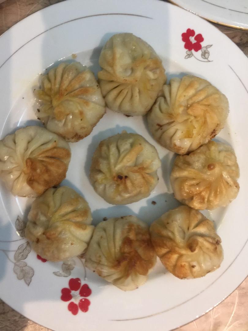 网红【水晶水煎包】一次就成功！