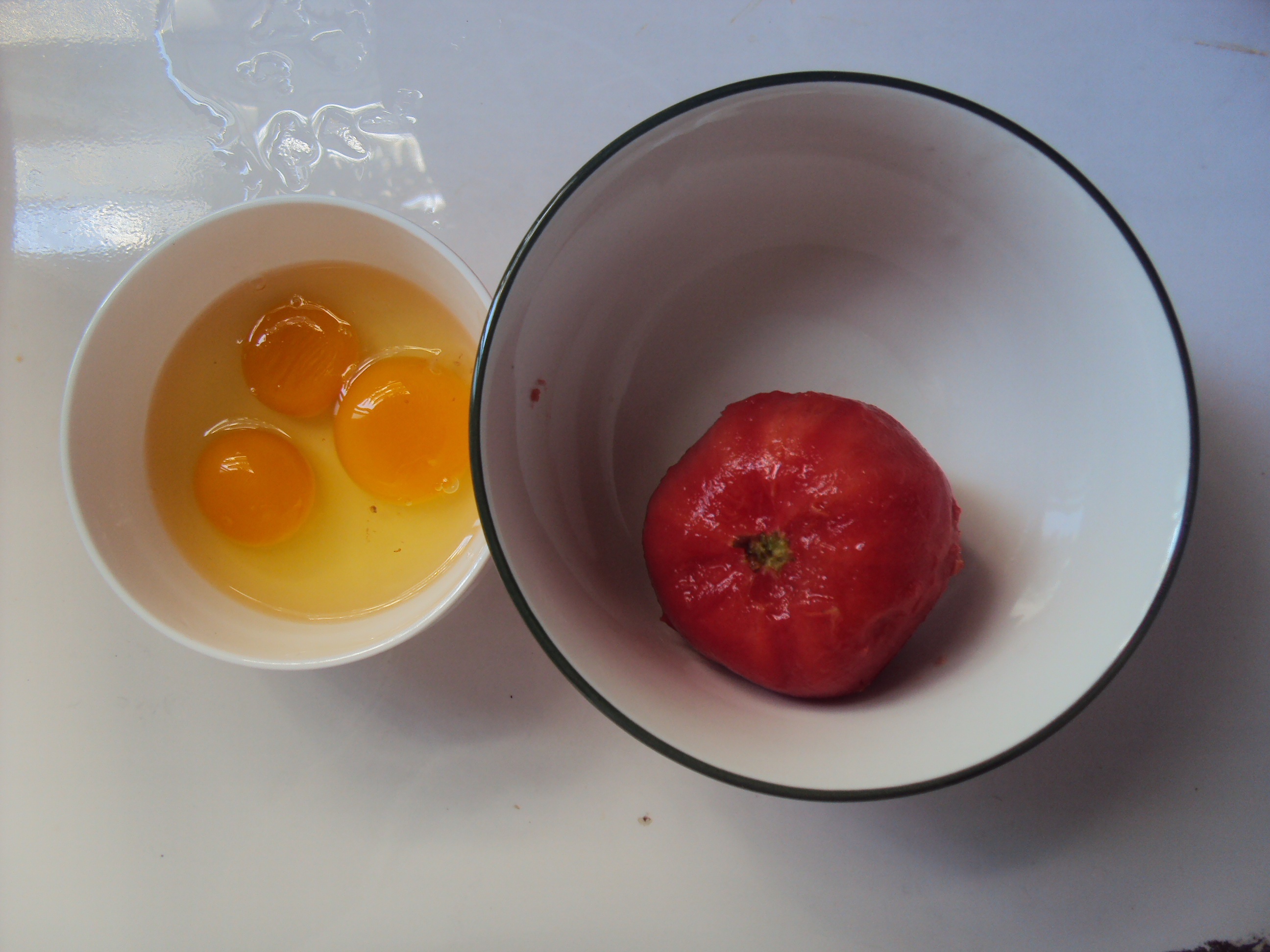 番茄炒蛋&番茄炒蛋汤汁拌饭的做法 步骤1