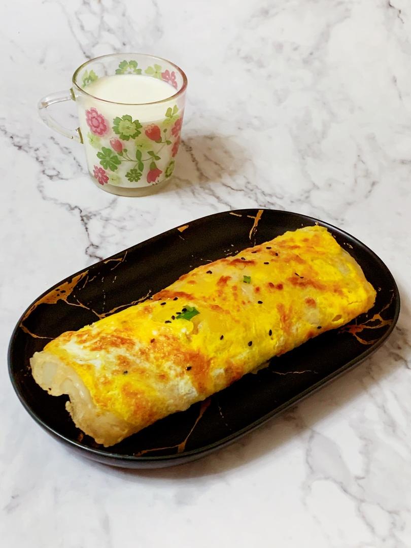 平底锅煎饼果子