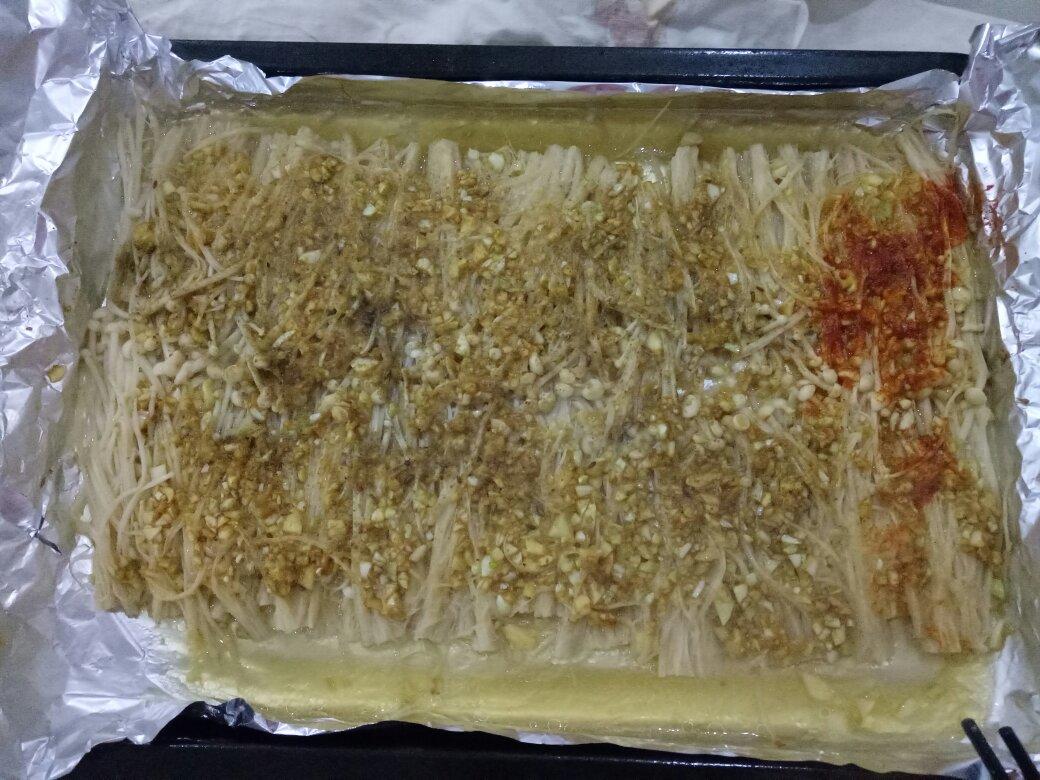 蒜蓉孜然烤金针菇