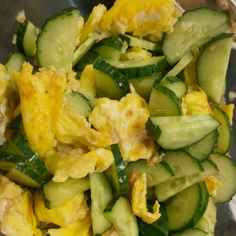 至简至美味之鸡蛋拌黄瓜
