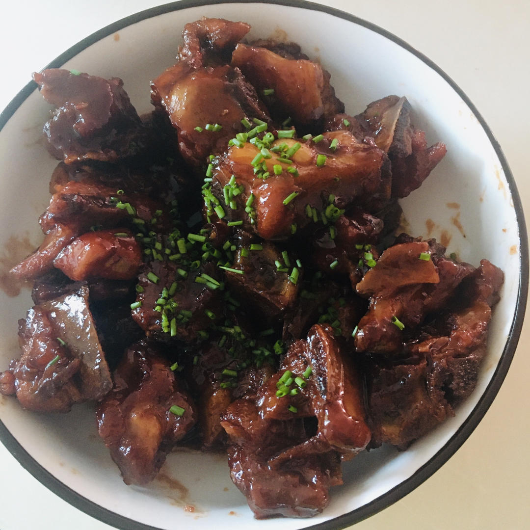 红腐乳烧排骨