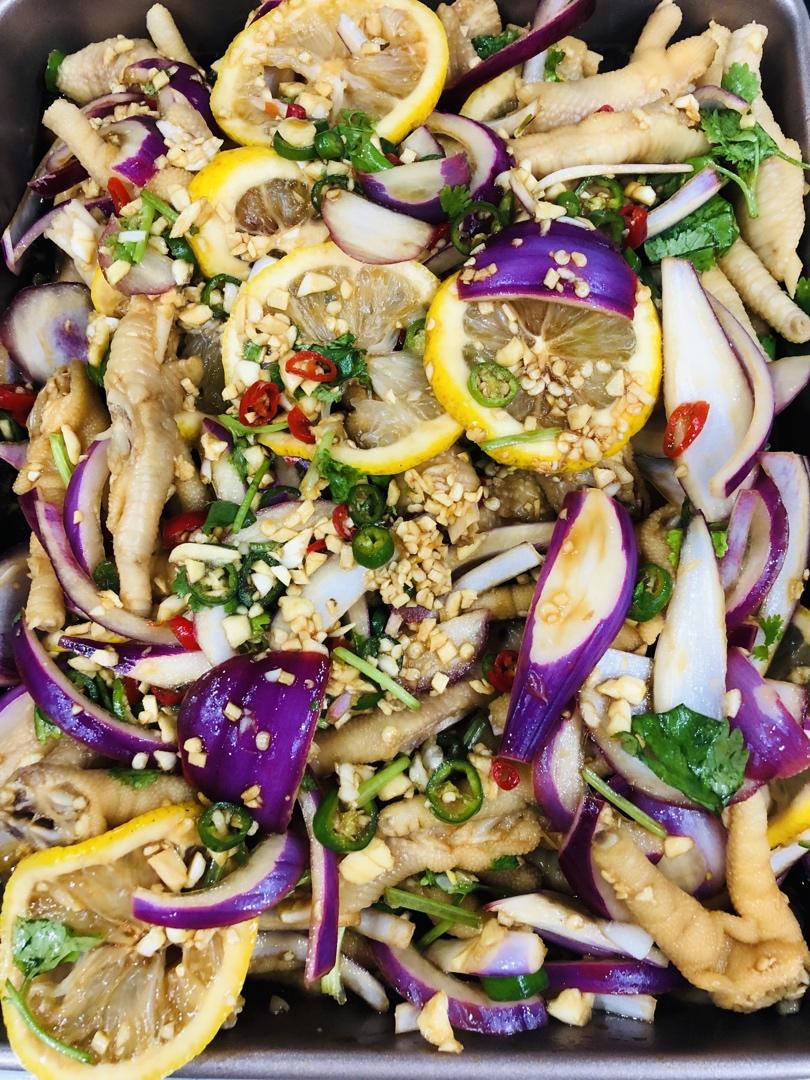 【柠檬酸辣鸡爪】自制超级无敌美味的网红鸡爪