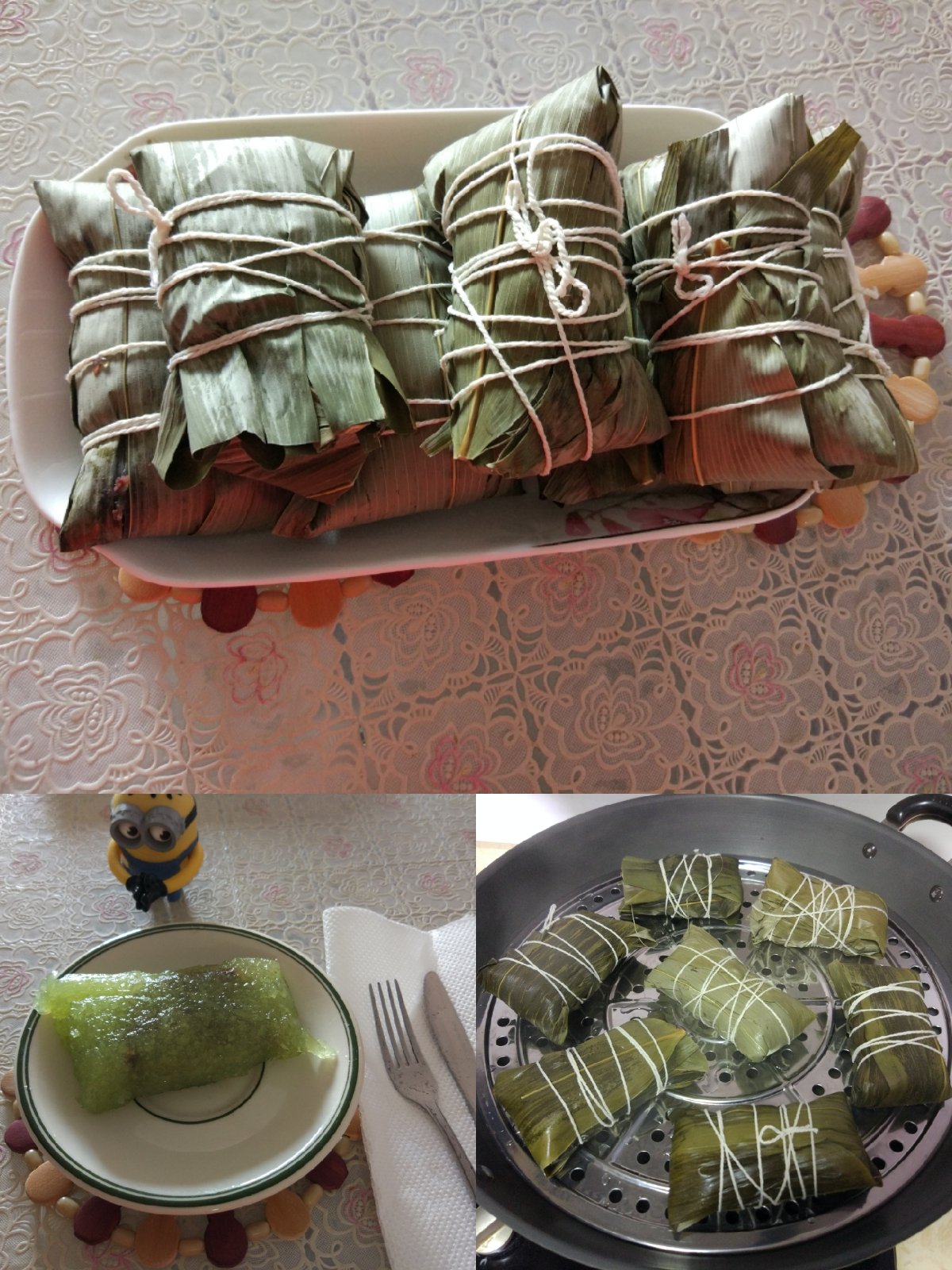 绿油油泰式西米粽子（红豆/香芋馅）（内含料理视频）