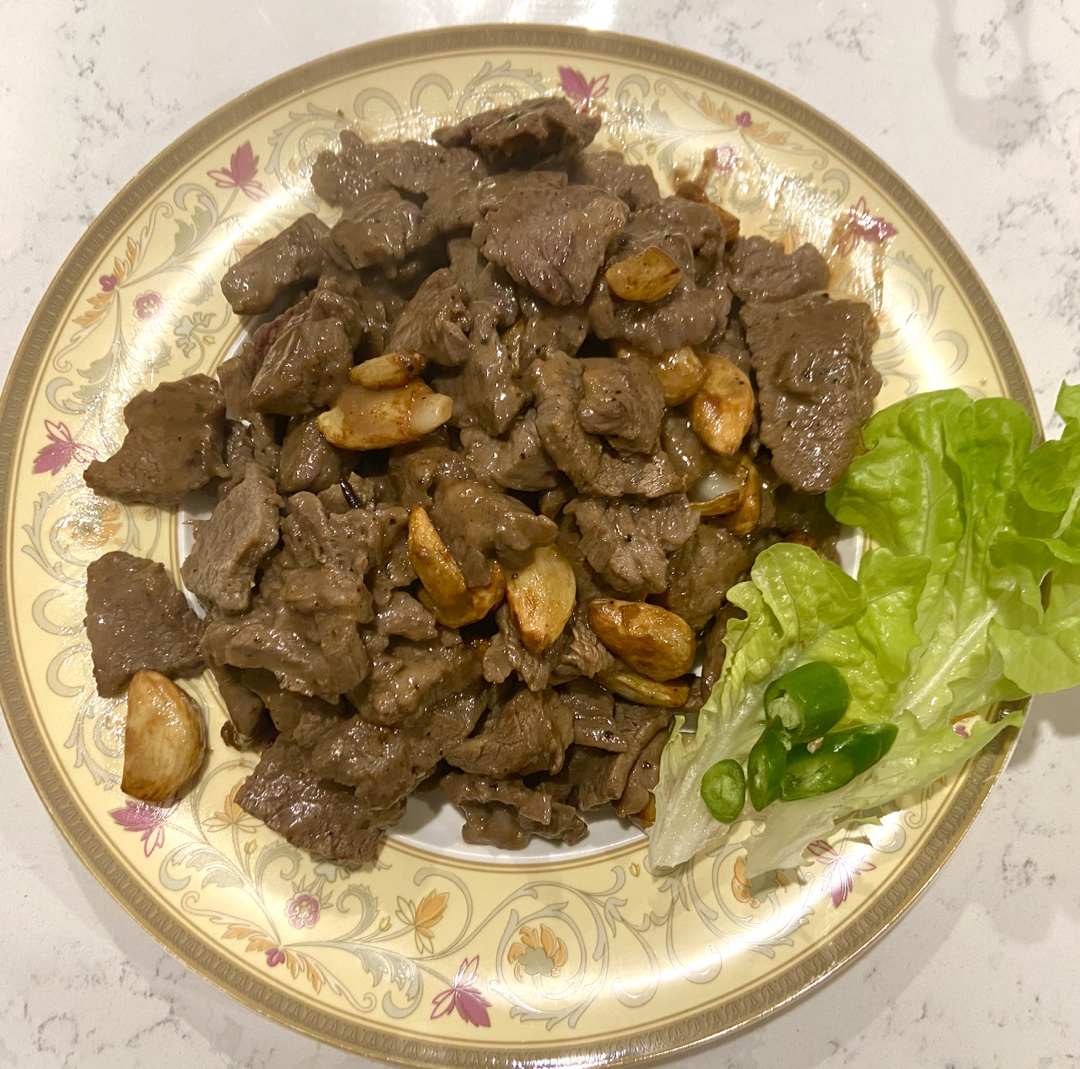 黑蒜子牛肉粒