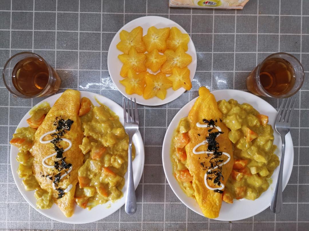 这是头牌了丨好吃的飞起来～🍛咖喱蛋包饭