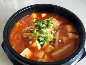韩式泡菜豆腐煲的做法 步骤6
