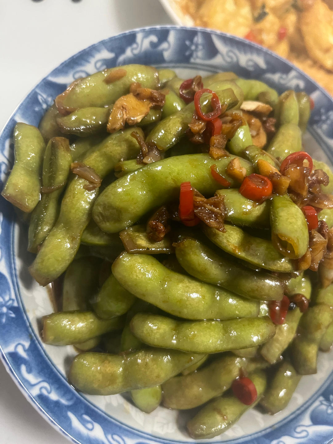 武汉夜市标配嗦毛豆