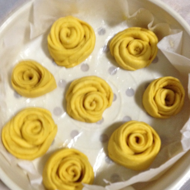 南瓜玫瑰花馒头