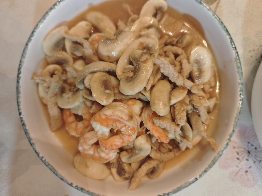 口蘑肉丝