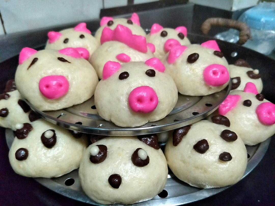 可爱的小猪包子