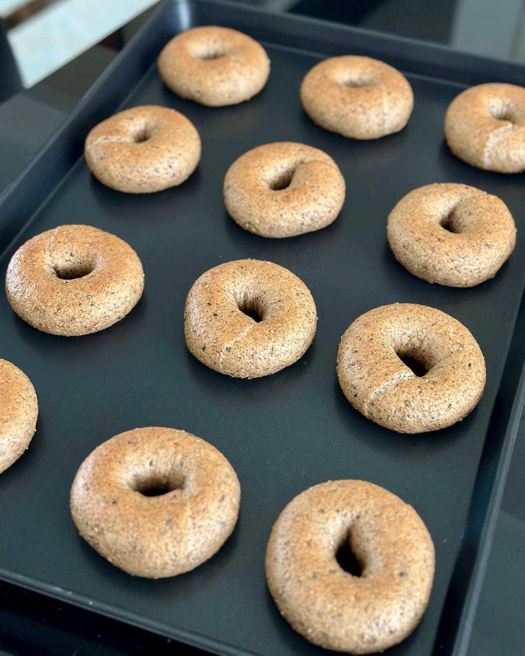 真香~低卡快手的黑麦多谷物贝果