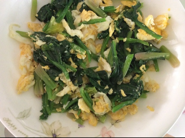 极简菠菜炒蛋【三分钟快手菜