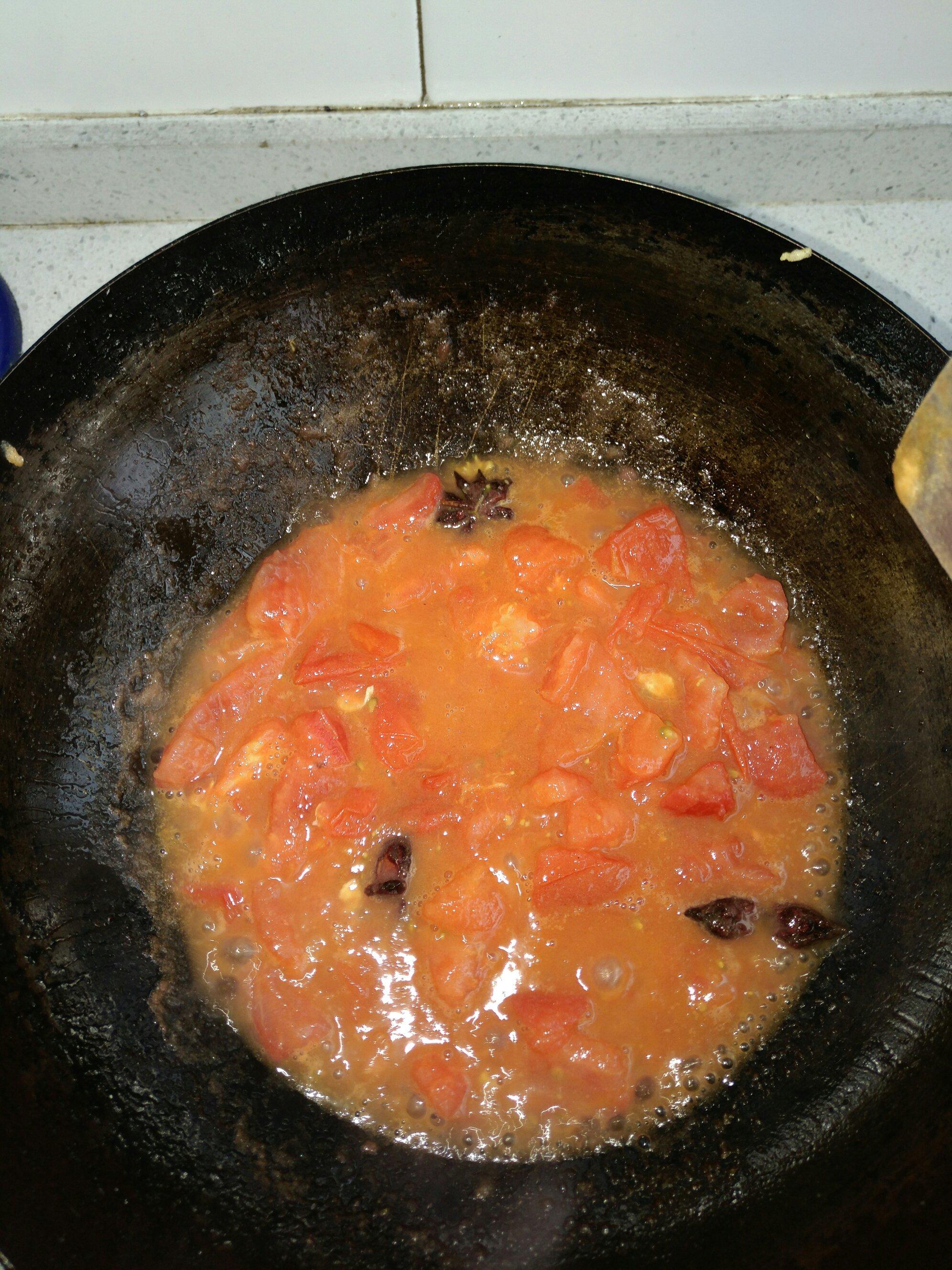 西红柿打卤面不传秘方，可以开店的招牌菜，的做法 步骤4