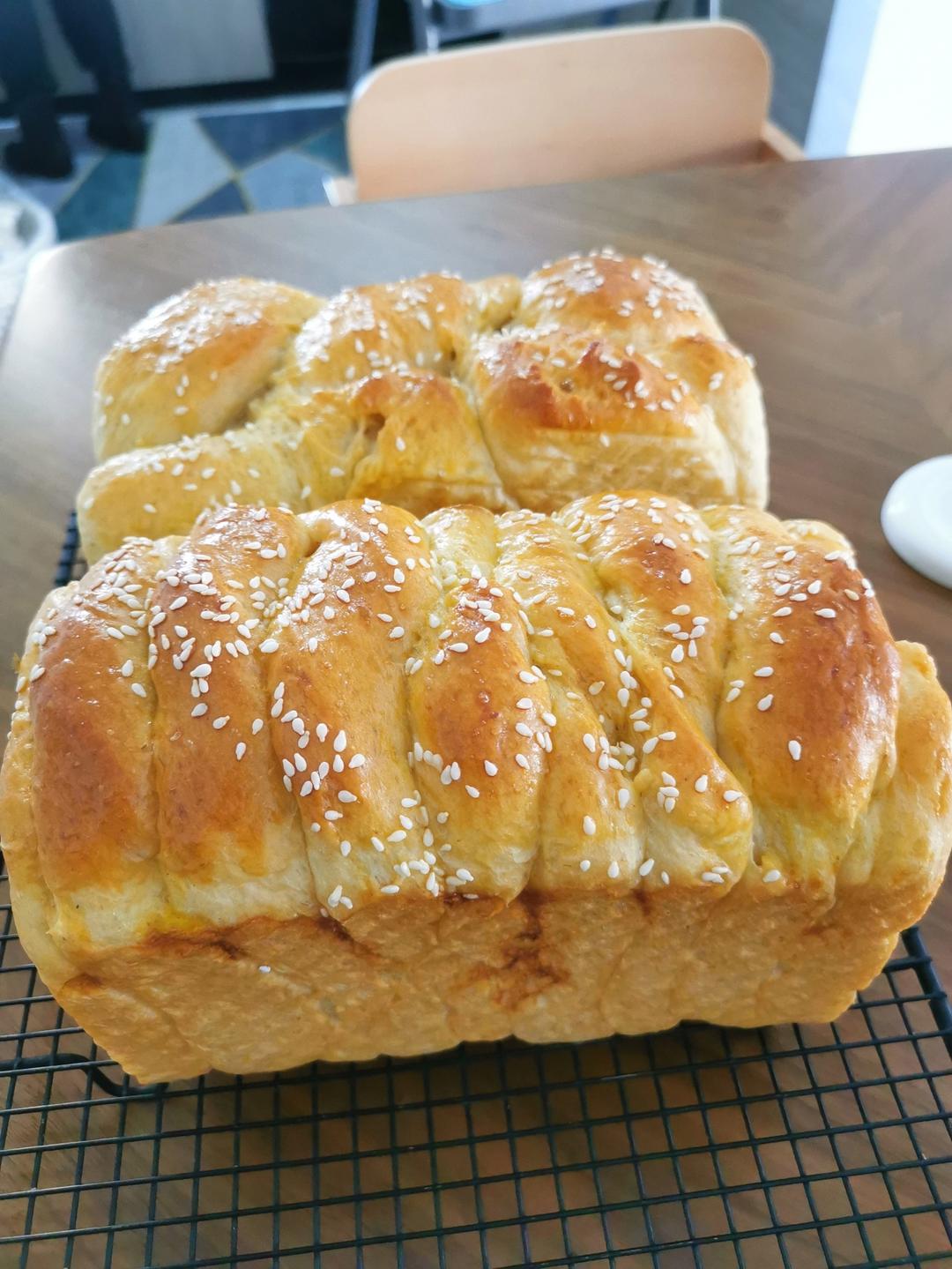 拿铁咖啡风味全麦吐司🍞疯狂消耗淡奶油‼️