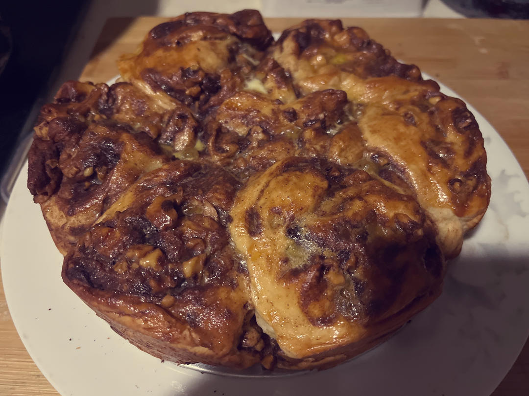 红糖肉桂核桃手撕面包