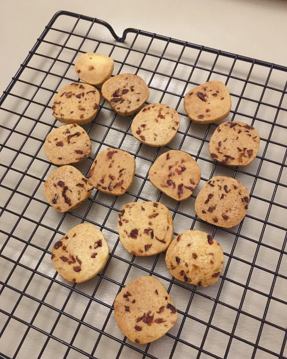 低糖少油版蔓越莓饼干