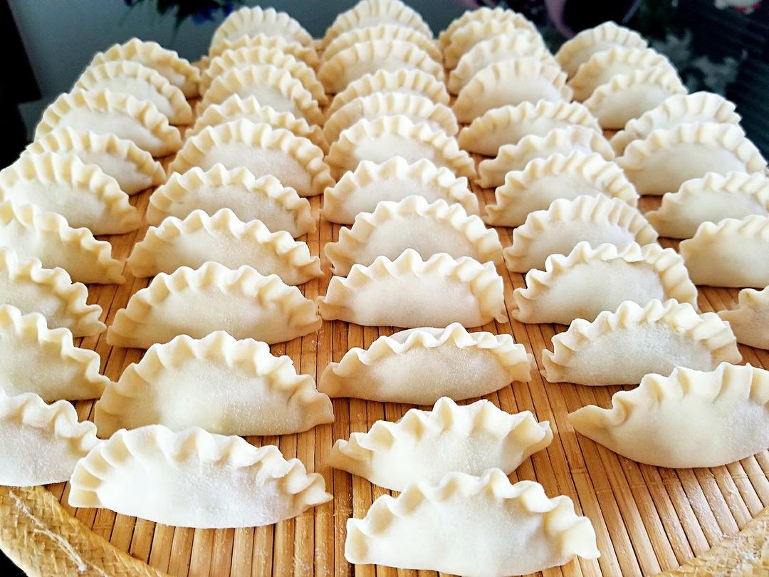 往日随风做的津味素大年素初一素饺子天津老传统饺子包子